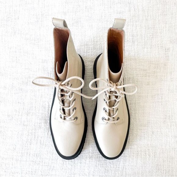 Madewell leather lace-up boots. - Picture 5 of 15